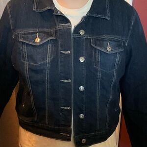 Plus size denim jacket